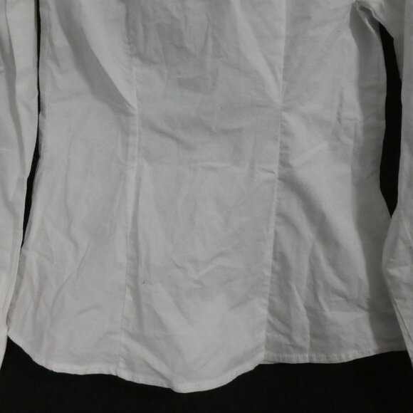 OLD NAVY | medium regular (8) | Solid White Button-Up Dress Shirt | NWT - Picture 15 of 16